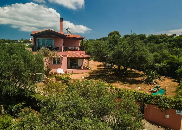 别墅 Silva, Garden & Sea View, 3 Bedroom -10 Min Drive From Center 干尼亞