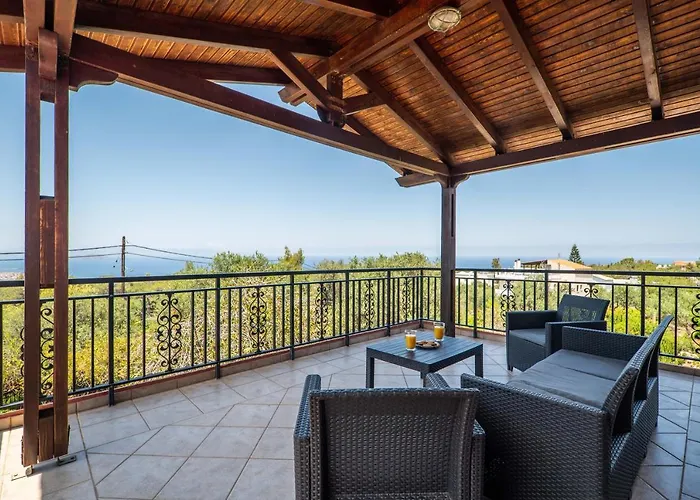 Silva, Garden & Sea View, 3 Bedroom -10 Min Drive From Center 别墅 干尼亞